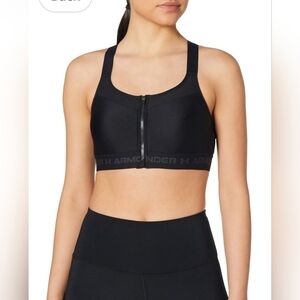 65. Under Armour High Impact Crossback Zip Sports Bra